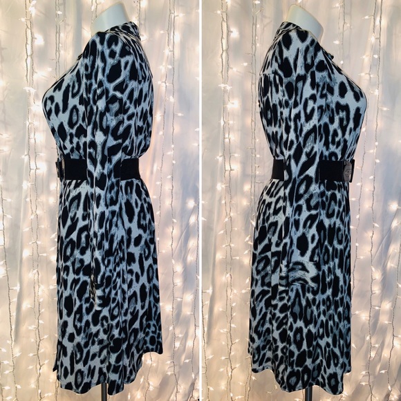 LANE BRYANT ⭐️ Long Sleeve Animal Print Dress - Picture 7 of 9
